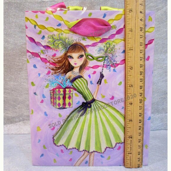 Papyrus HAPPY BIRTHDAY GREETING CARD - GIFT BAG SET- NEW -original,  GORGEOUS! - Picture 3 of 11